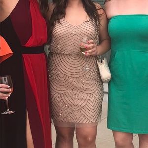 Adrianna Papell sequined mini dress